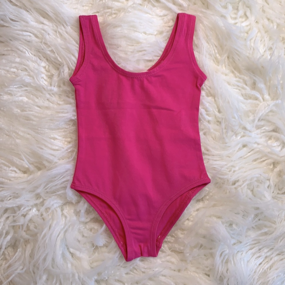 Hot pink leotard